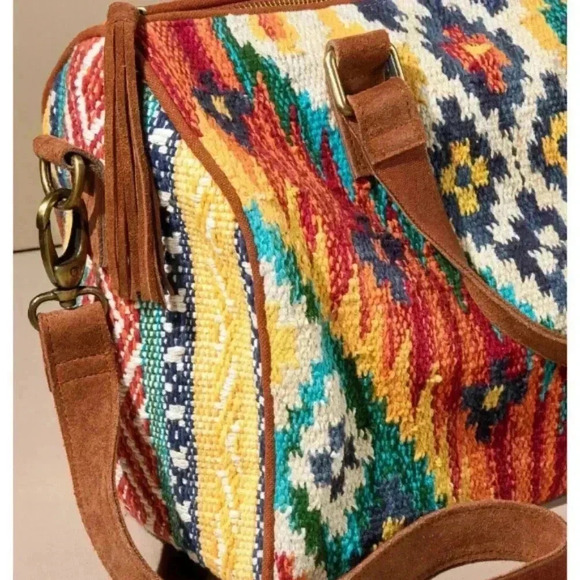 Last 1! HANDMADE Ruggine Kingston Boston Bag with Zipper & strap - Picture 7 of 7